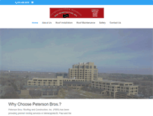 Tablet Screenshot of petersonroofing.net